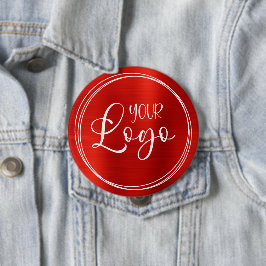 Red Foil Your Business Logotyp Huge Knapp