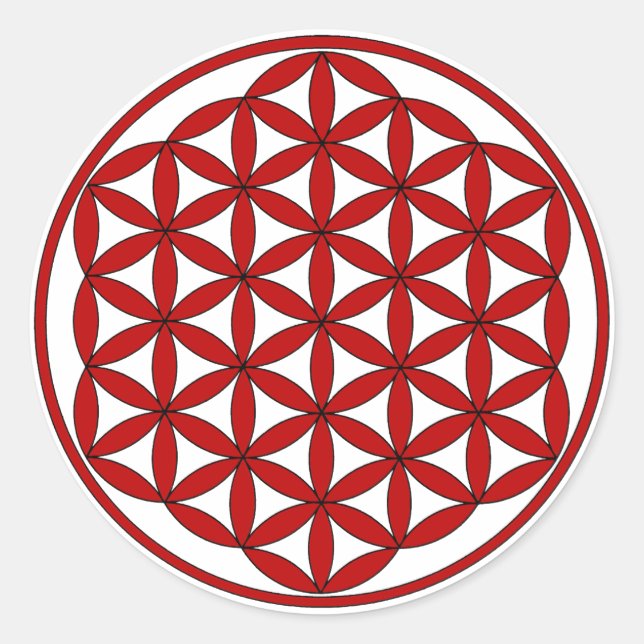 Red FOL Runt Klistermärke (Framsida)