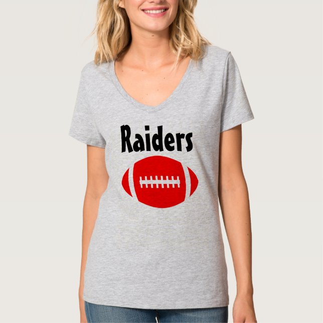 Red Football Jersey med Anpassningsbar Team Namn & Tee (Framsida)