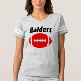 Red Football Jersey med Anpassningsbar Team Namn & Tee Shirt