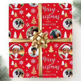 Red för eget namn för Photo Julgranar Presentpapper
