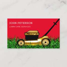 Red för  gräddningstjänst för gräsmatta visitkort