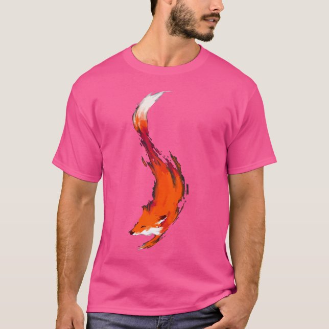 Red Forest Fox Baby T Shirt (Framsida)