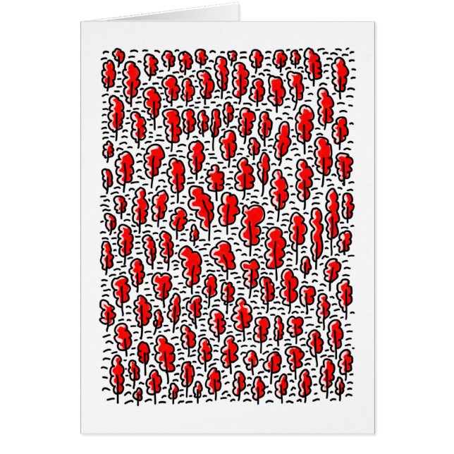 Red Forest Hälsningskort (Framsidan)