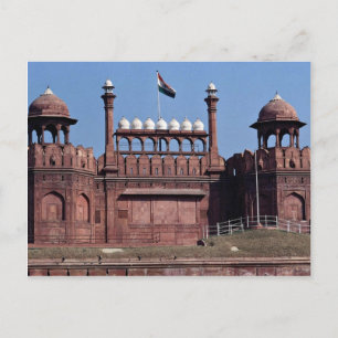 Red Fort, New Delhi, Indien Vykort