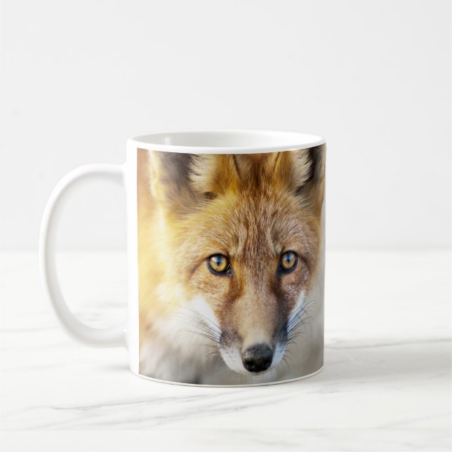 Red Fox Ansikte, nära Mugg (Vänster)