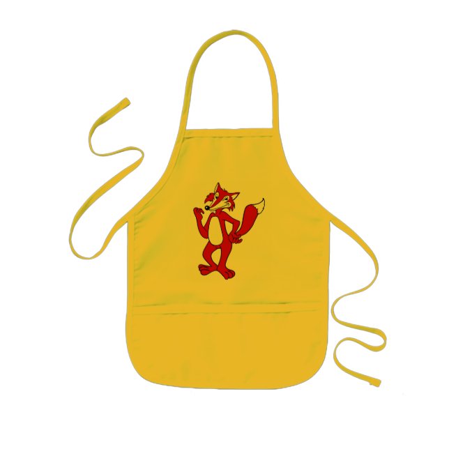 Red Fox Apron Barnförkläde (Framsidan)