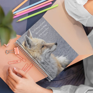 Red Fox Aristoteles Philosophical Quote Anteckningsbok