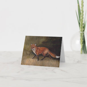 Red Fox Art Note-kort Kort