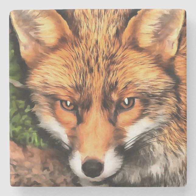 Red Fox BeSnyval Wildlife Art Stenunderlägg (Framsidan)