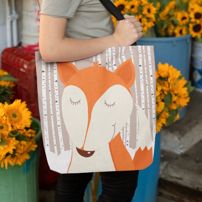 Red Fox Birch Träd Art av Jess Tygkasse (Skapare uppladdad)