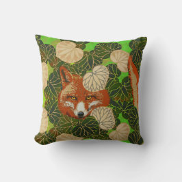 RED FOX BLAND GRÖNTEN LÖV OCH FOLIAGE KUDDE