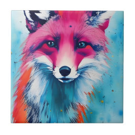 Red Fox Ceramic Tile Kakelplatta