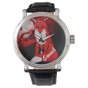 Red Fox Design Personlig Unisex Wrist Watch Armbandsur