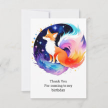 Red Fox Dreams Birthday