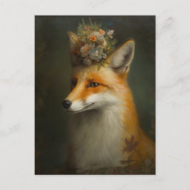 Red Fox Flowers på Head Vykort