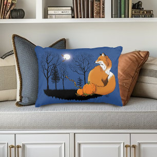 Red Fox Forest Pumpkins Prydnadskudde