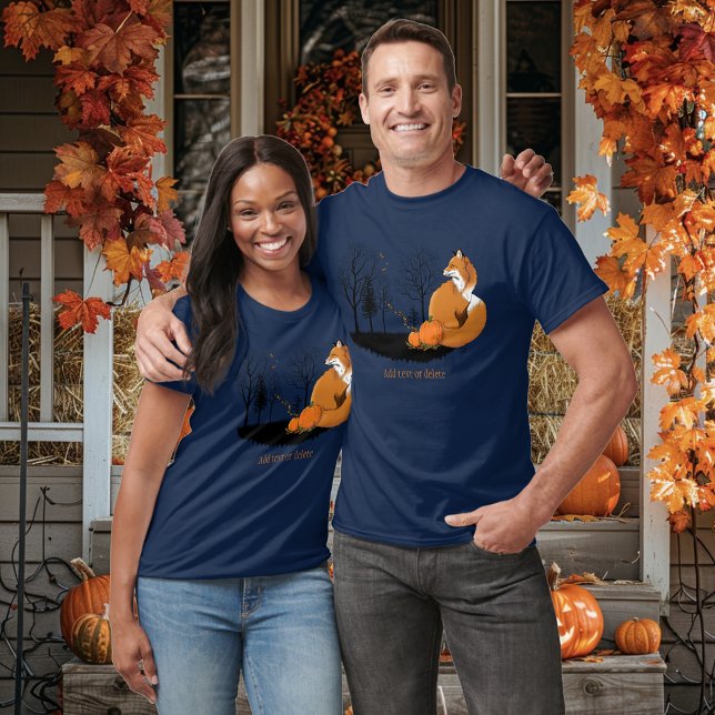 Red Fox Forest Pumpkins T Shirt (Skapare uppladdad)