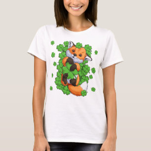 Red Fox Grönt Shamrocks T Shirt