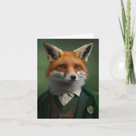 Red Fox i Grönten St. Patrick's Day Kostym Kort