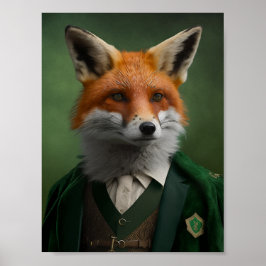 Red Fox i Grönten St. Patrick's Day Kostym Poster