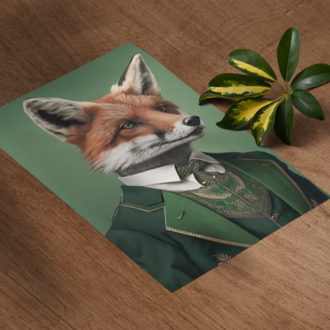 Red Fox i Grönten St. Patrick's Day Kostym Poster (Skapare uppladdad)