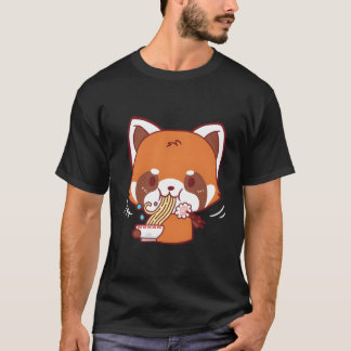 Red Fox Japanska Ramen Noodles Gift T Shirt