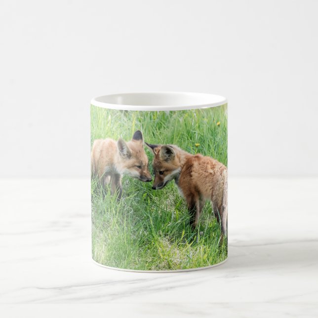Red Fox Kits Kaffemugg (Center)