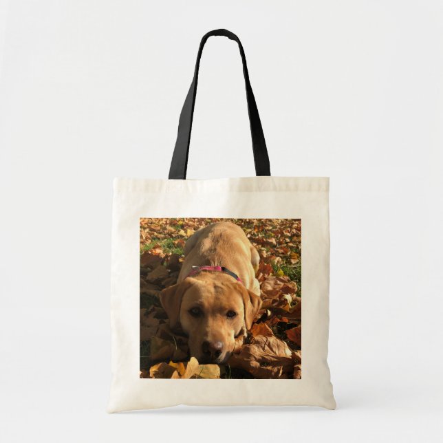 Red Fox Labrador - Budget Shopping Tote Bag Tygkasse (Framsidan)