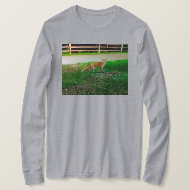 Red Fox Long-Sleged T-Shirt (Design framsida)
