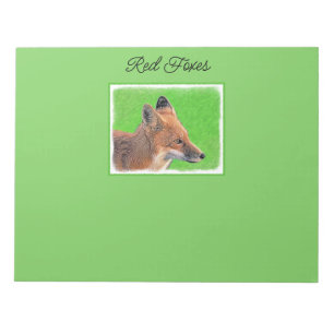 Red Fox-målning - Anteckningsblocket Original Wild Anteckningsblock