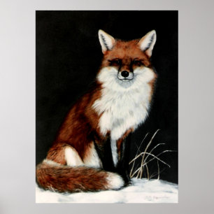RED FOX-målning av DiDi Poster
