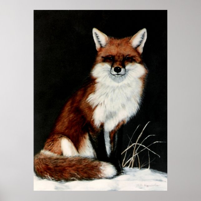 RED FOX-målning av DiDi Poster (Framsidan)