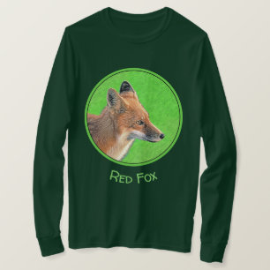 Red Fox-målning - Original Wildlife Art T Shirt