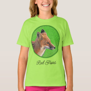 Red Fox-målning - Original Wildlife Art T-Shirt