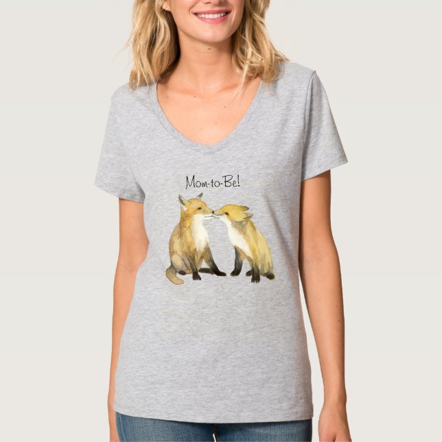 Red Fox Mamma T-Shirt (Framsida)