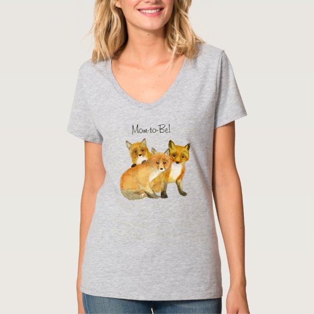 Red Fox Mamma T-Shirt (Framsida)
