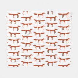 Red Fox Mönster Fleecefilt
