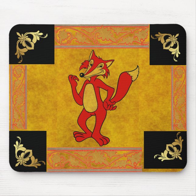 Red Fox Mouse Pad Musmatta (Framsidan)