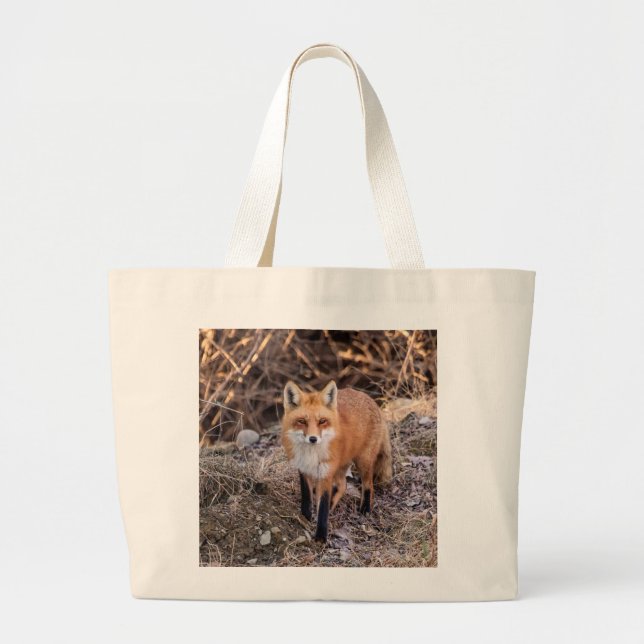 Red Fox nära och personligt Jumbo Tygkasse (Framsidan)