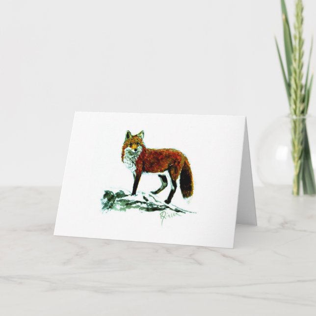 Red Fox Note-kort Kort (Framsida)