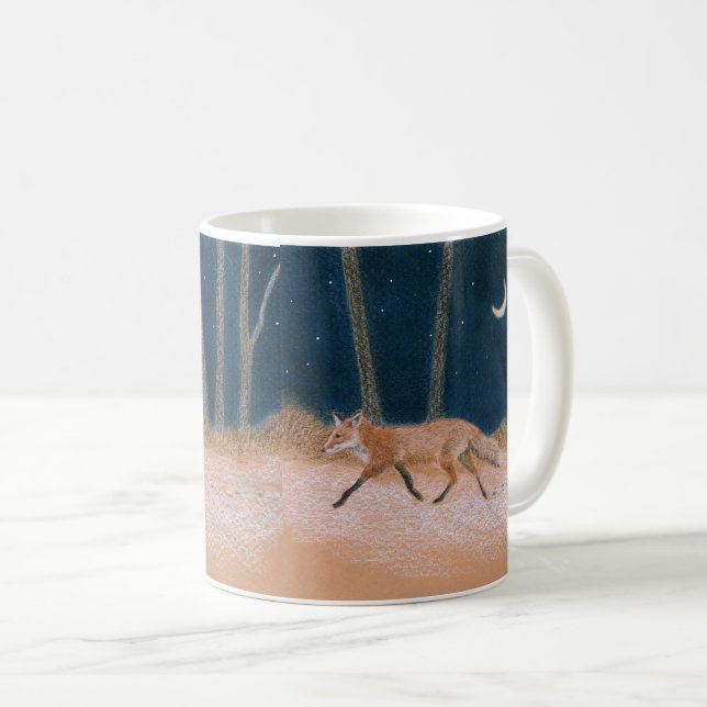 Red Fox och Crescent Måne Kaffemugg (Framsida höger)