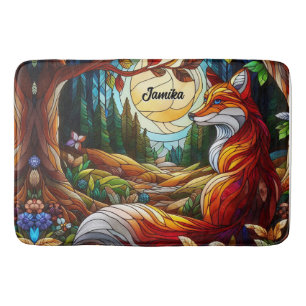 Red Fox och Sol och Forest Badrumsmatta