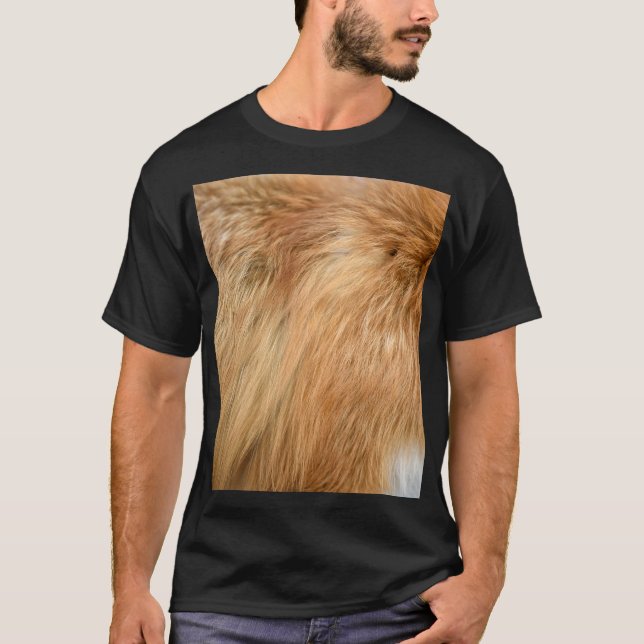 Red Fox Päls Mönster Tile T Shirt (Framsida)