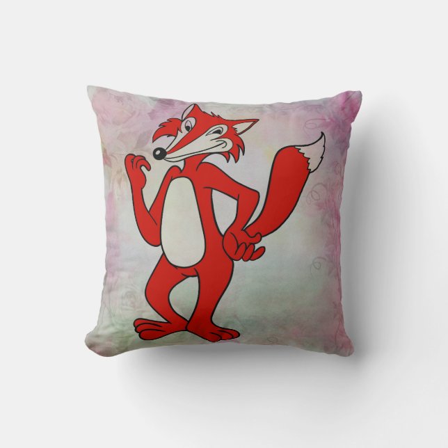 Red Fox Pillow Kudde (Framsida)