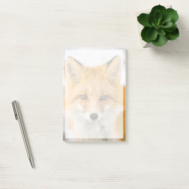 Red Fox Portrait Post-it Block (Kontor)