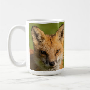 Red Fox Porträtt Kaffemugg