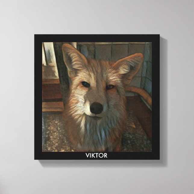 Red Fox Print - Viktor Canvastryck (Framsida)