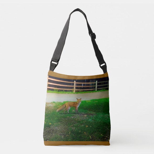 Red Fox Purse Crossbody Bag Axelväska (Framsida)