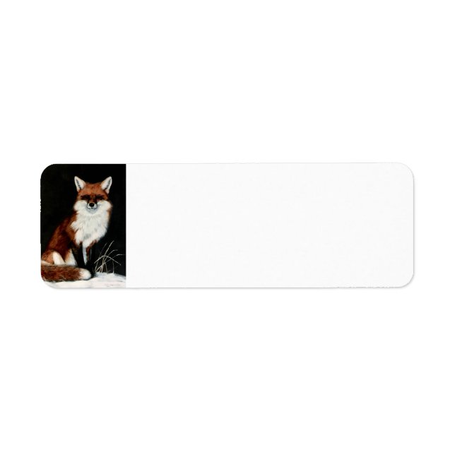 Red Fox Returadress Etikett (Framsidan)